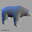 3d brown bear model
