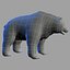 3d brown bear model