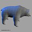 3d brown bear model