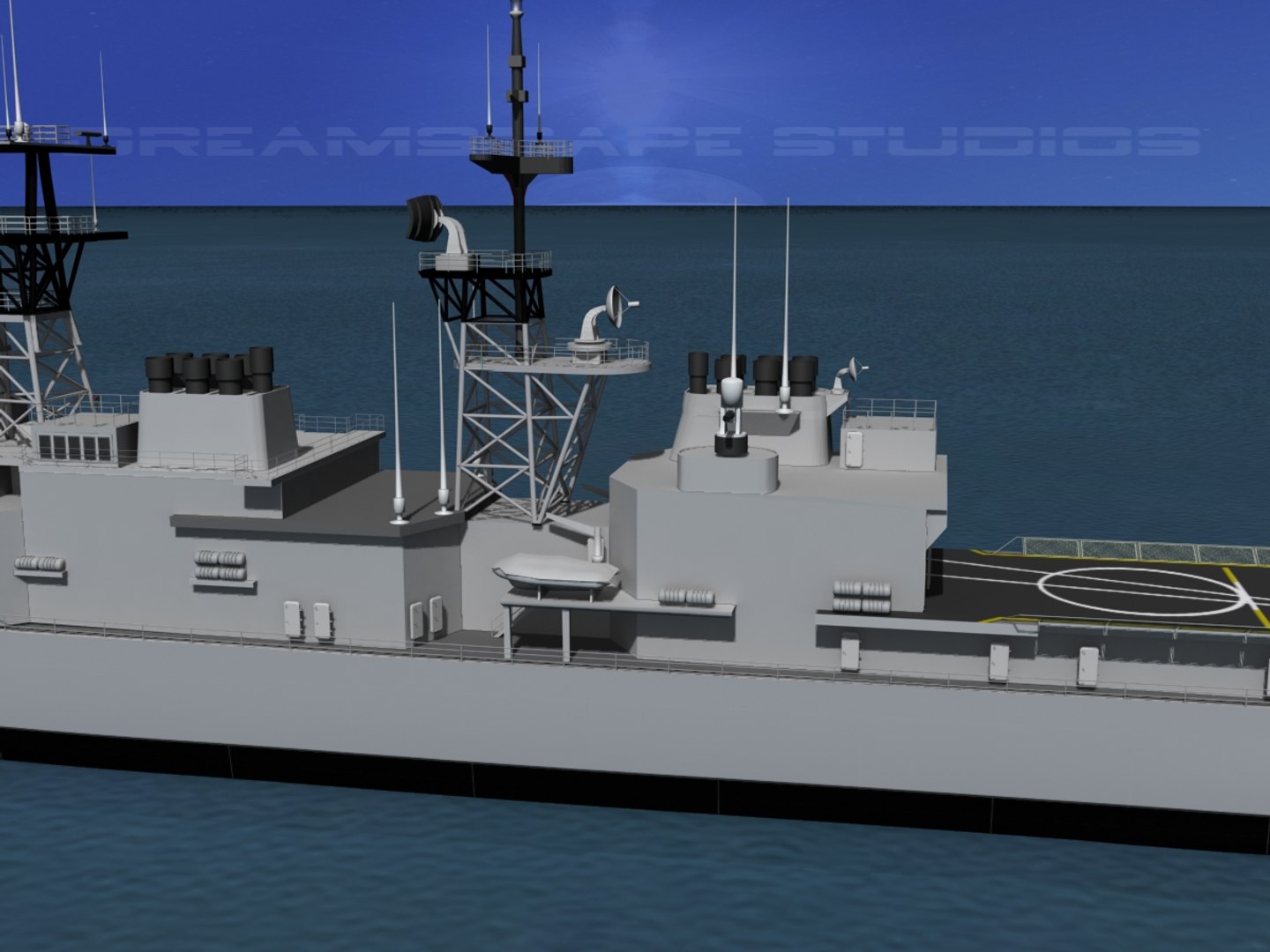 Kidd Class Destroyer 3d Model
