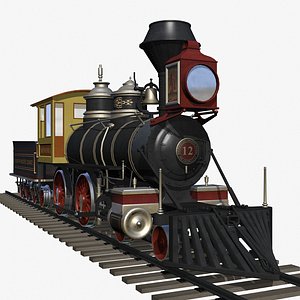 baldwin steam engine 3d model