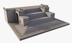 3D Big stairs model