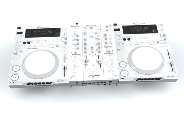 pioneer cdj 350 djm 3d max