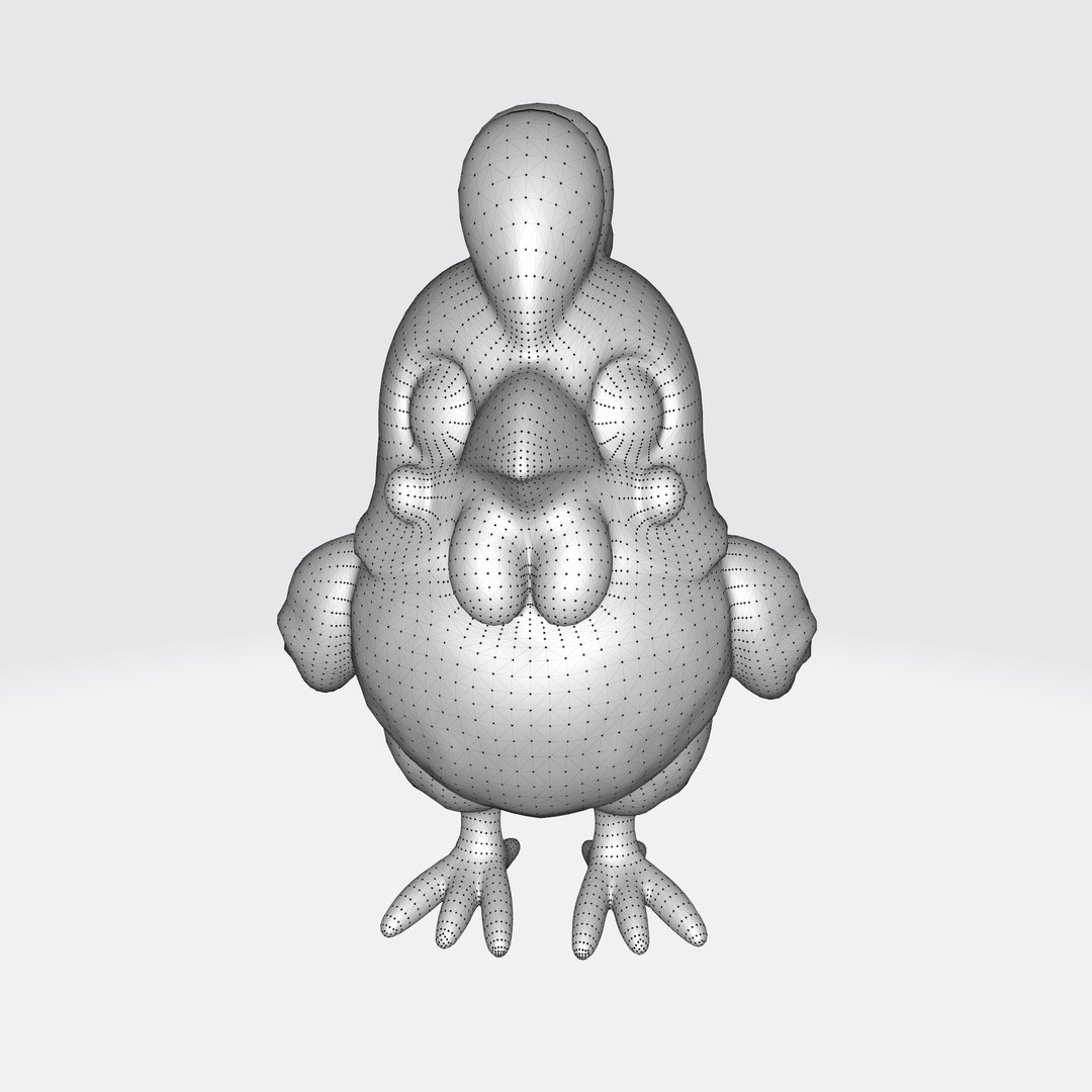 Cartoon Chicken 3D Model - TurboSquid 2274730