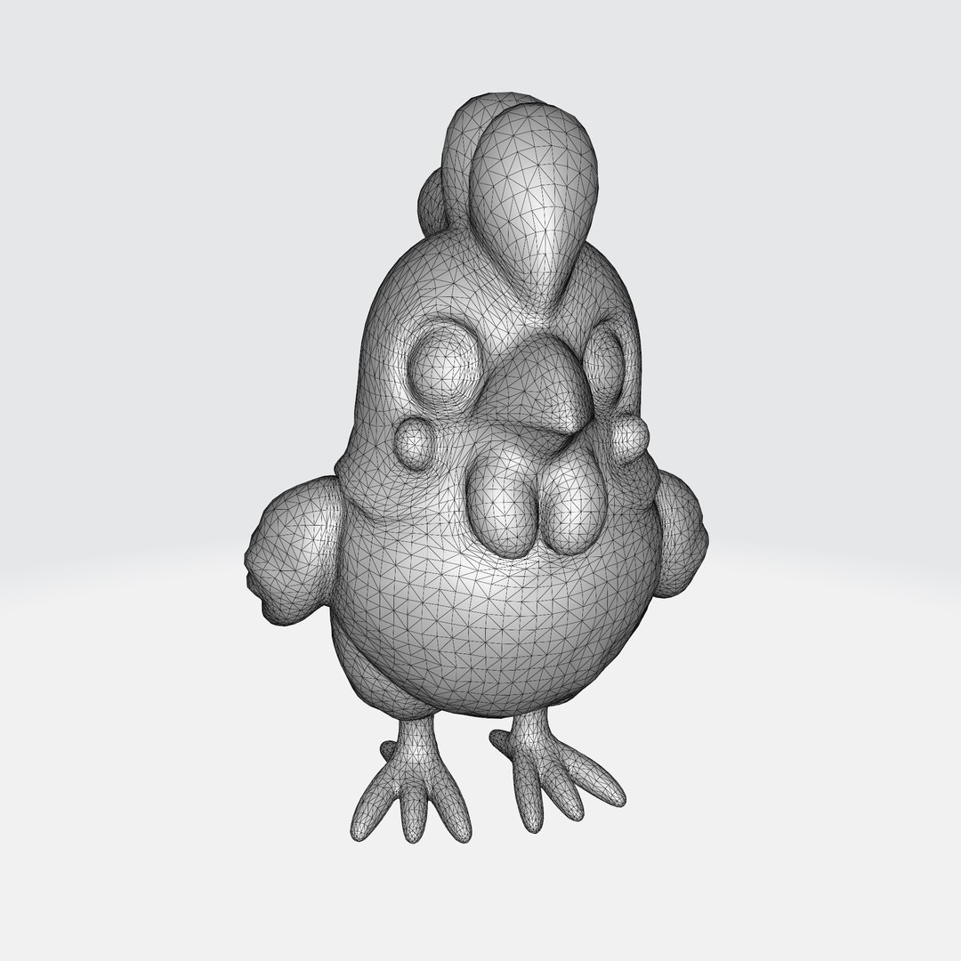 Cartoon Chicken 3D Model - TurboSquid 2274730