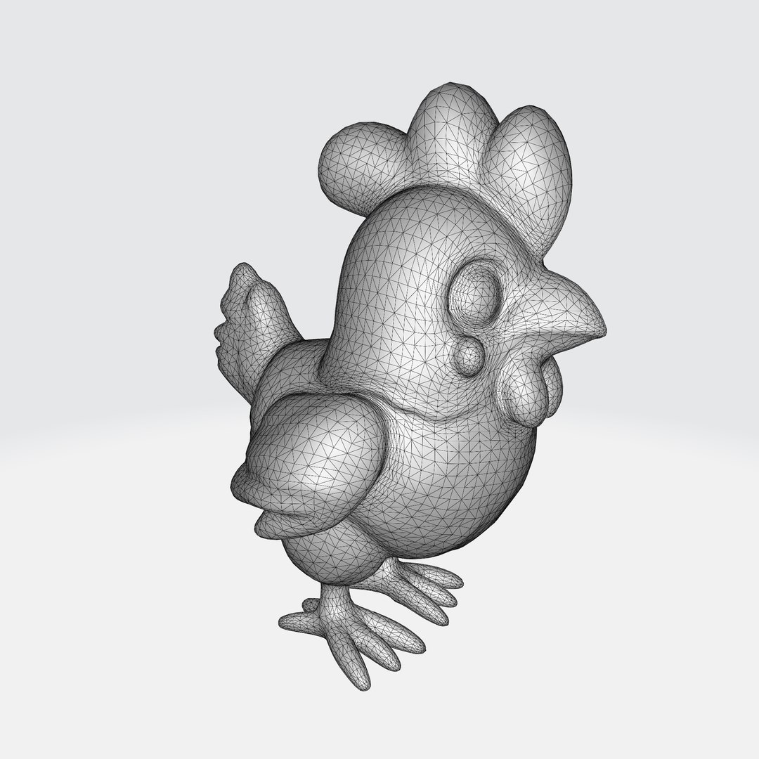 Cartoon Chicken 3D Model - TurboSquid 2274730