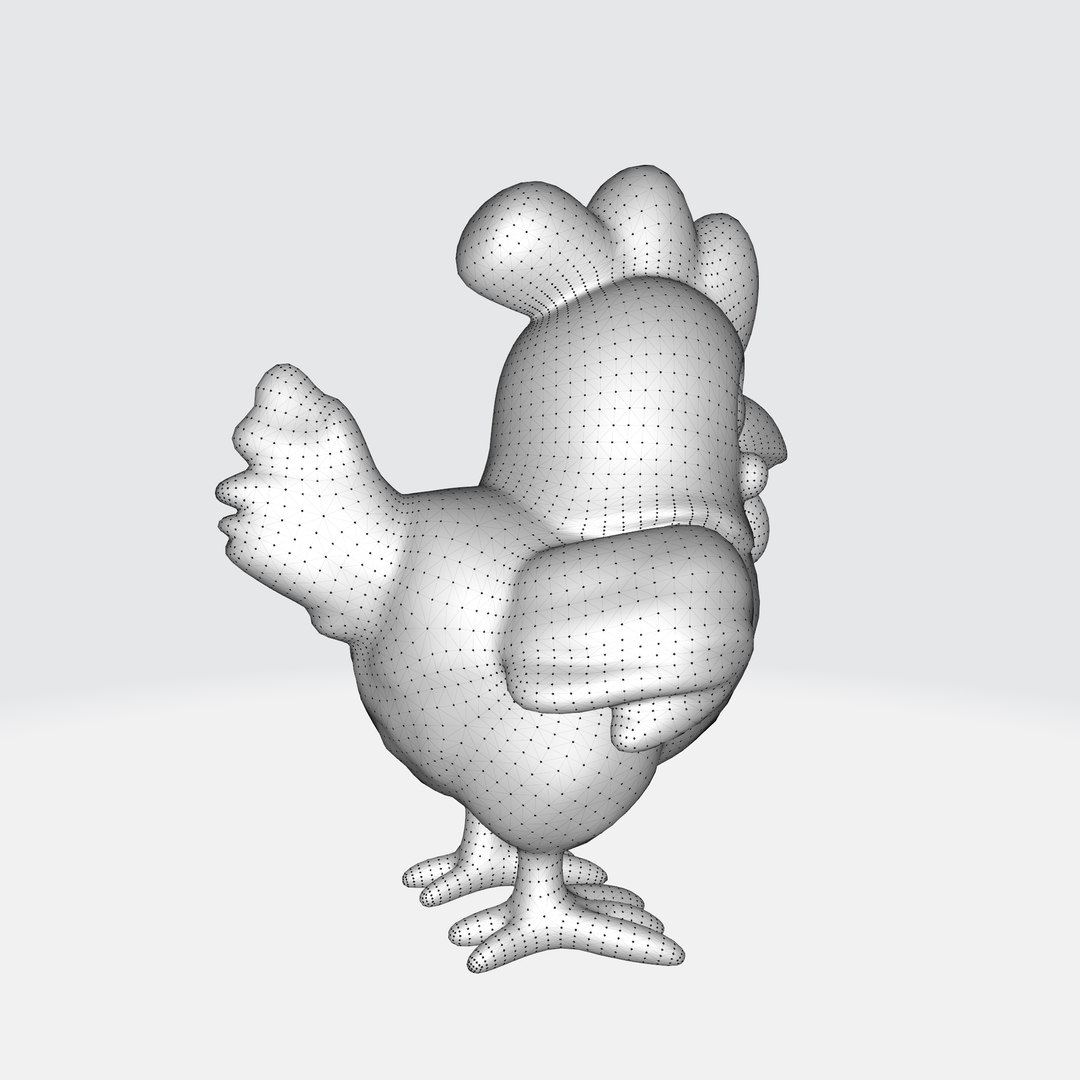 Cartoon Chicken 3D Model - TurboSquid 2274730
