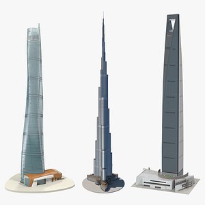 Skyscrapers 3D Models Collection