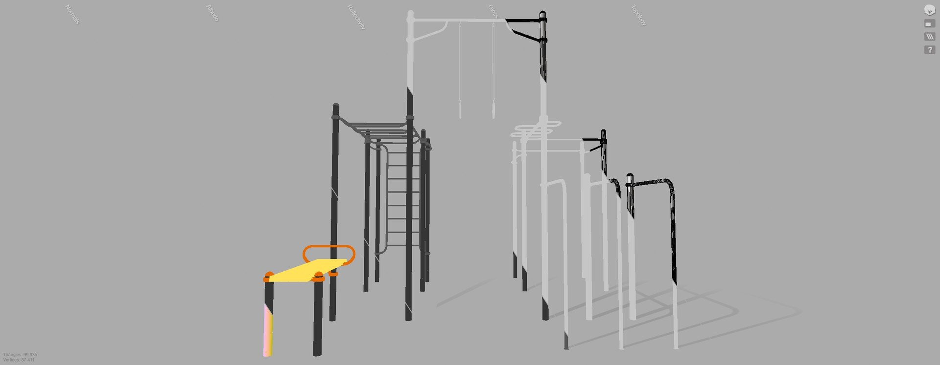 Gym Equipment Outdoor 3D Model TurboSquid