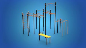 Gym Equipment Outdoor 3D model