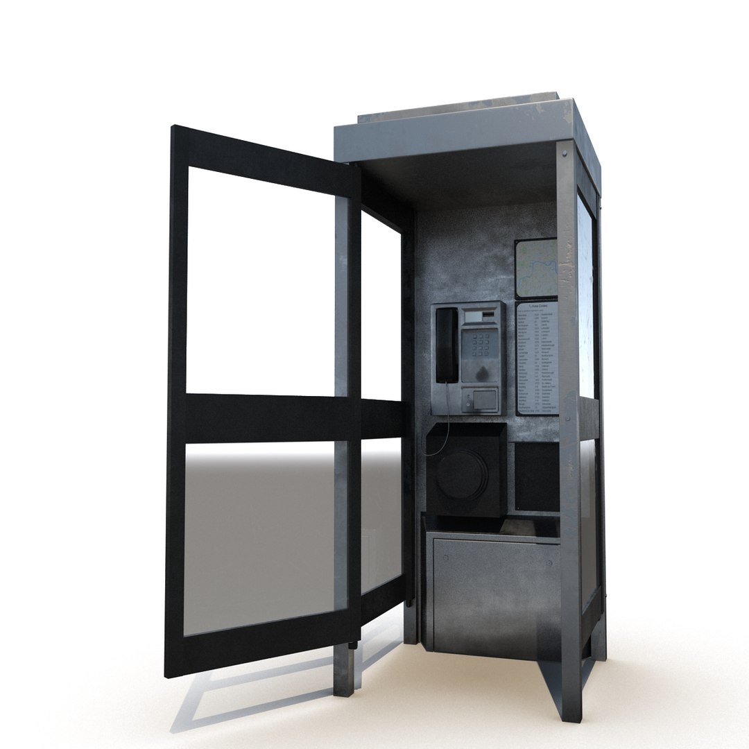 telephone box 2 3d 3ds