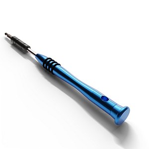 3D model Blue Screw Driver for Electronics