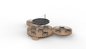 Summer terrace 3D model