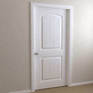 interior door - shaker 3d model