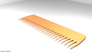 3d barber comb model