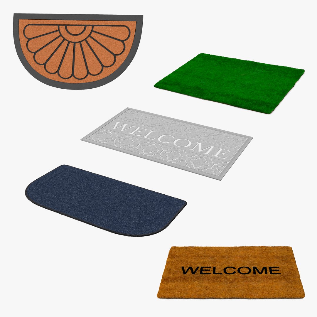 Doormats Collection 4 3D model preview