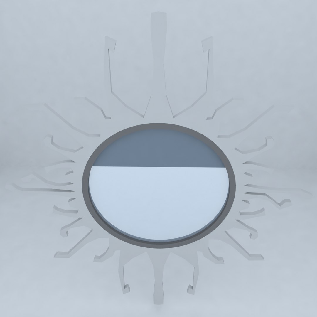 3d mirror bedroom living model