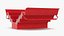 Red Metal Cantilever Tool Box 4 Tier Open