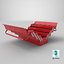 Red Metal Cantilever Tool Box 4 Tier Open