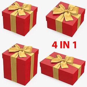 gift boxes 2 3D model