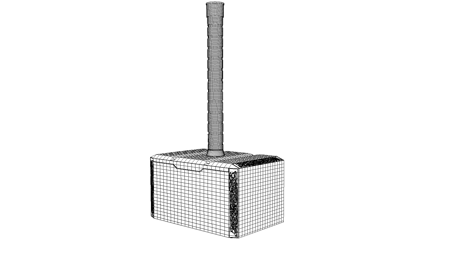 3D thors hammer https://p.turbosquid.com/ts-thumb/EN/nTkWqb/Tm2lvw9Z/4wireframe/tif/1542031978/1920x1080/fit_q87/842f56662aa7e9550782b09dceeaae87c60e8f5f/4wireframe.jpg
