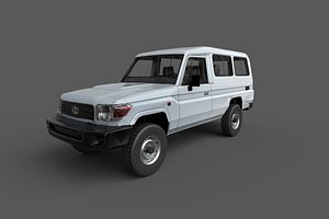 Low Poly Car PBR: Toyota Land Cruiser Wagon