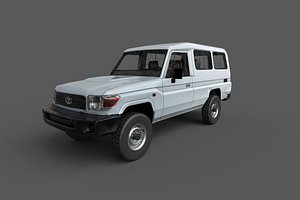 Low Poly Car PBR: Toyota Land Cruiser Wagon