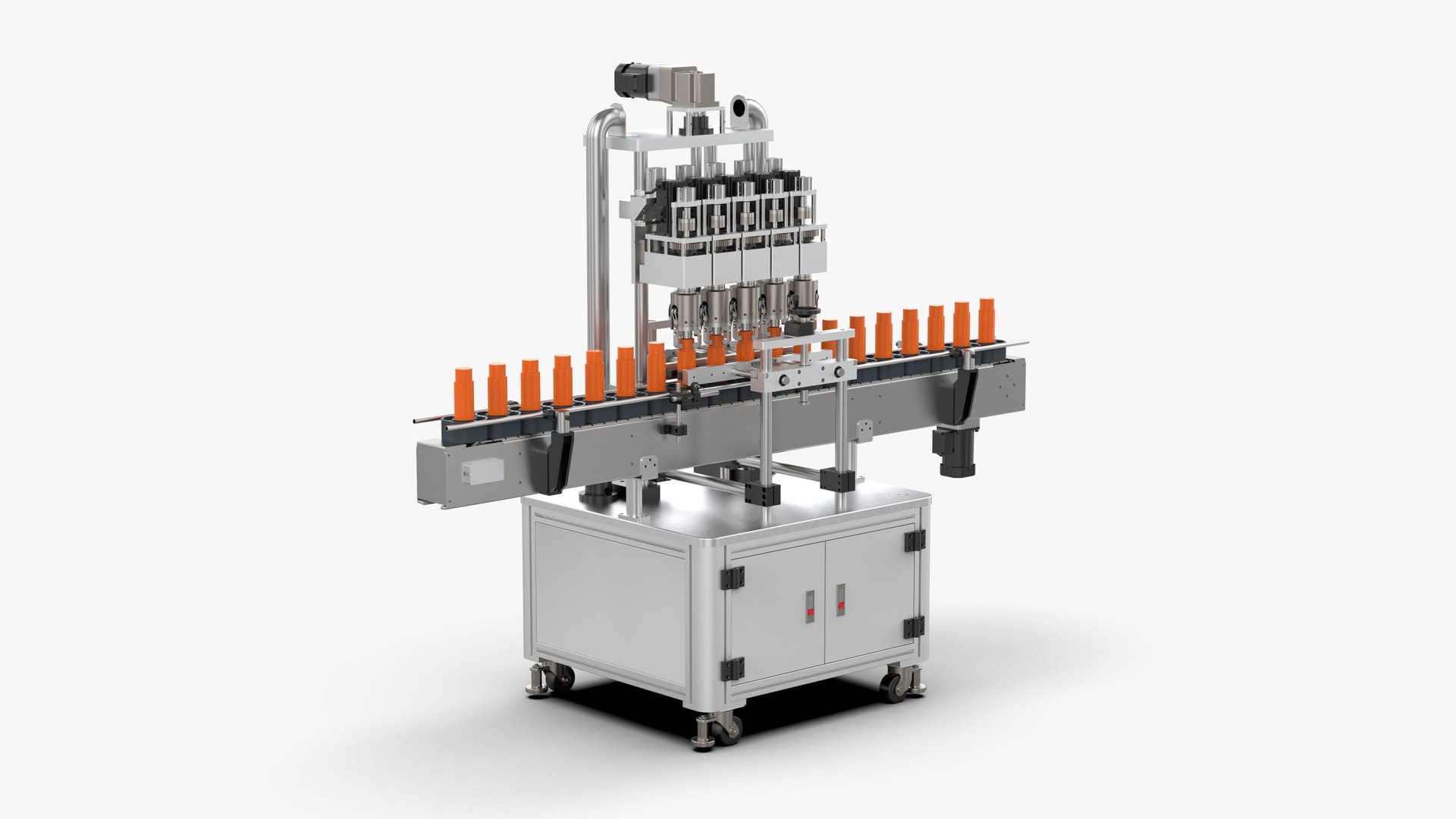 Automatic Plastic Bottle Pressing And Capping Machine 3D Model ...