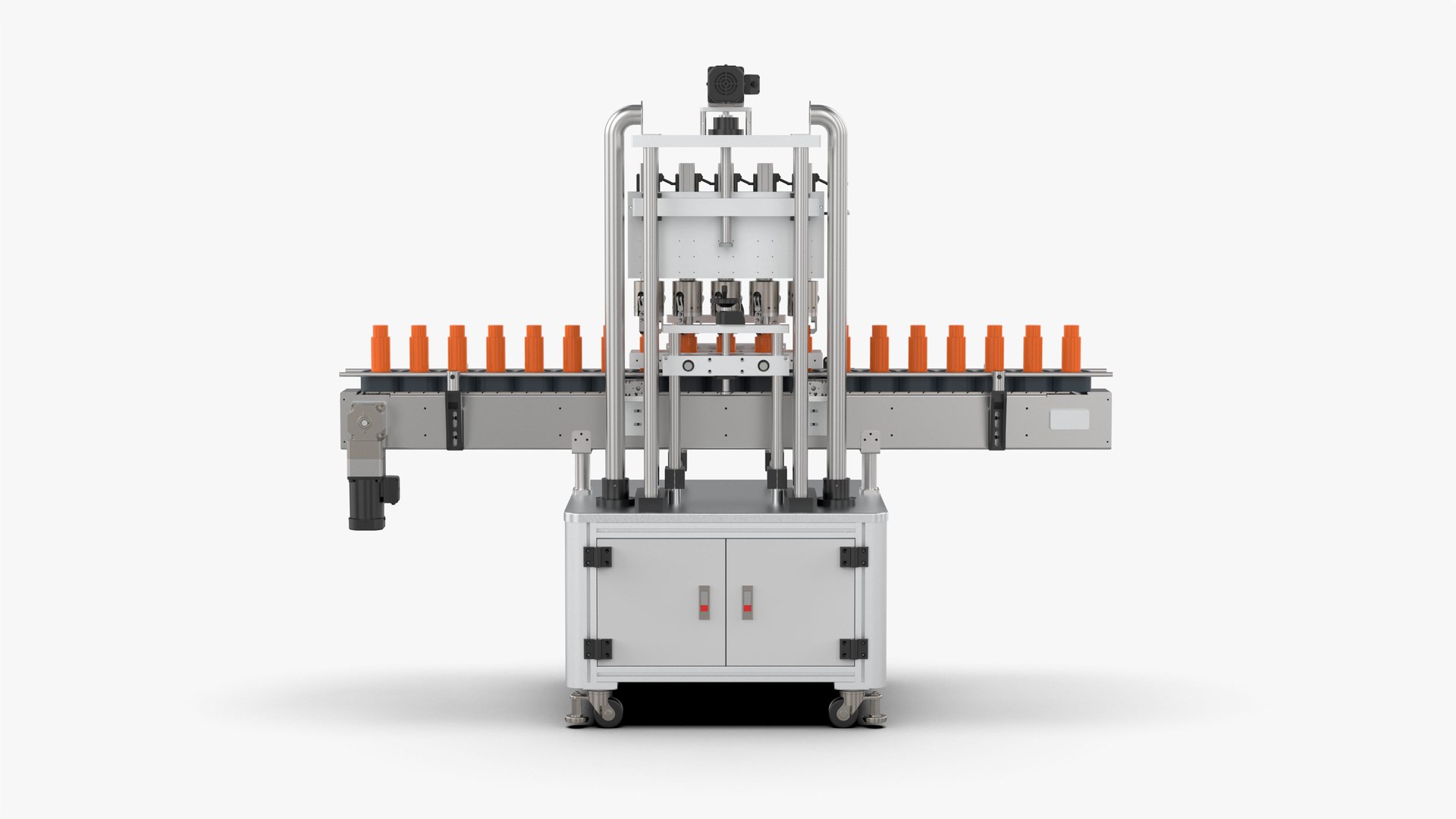Automatic Plastic Bottle Pressing And Capping Machine 3D Model ...
