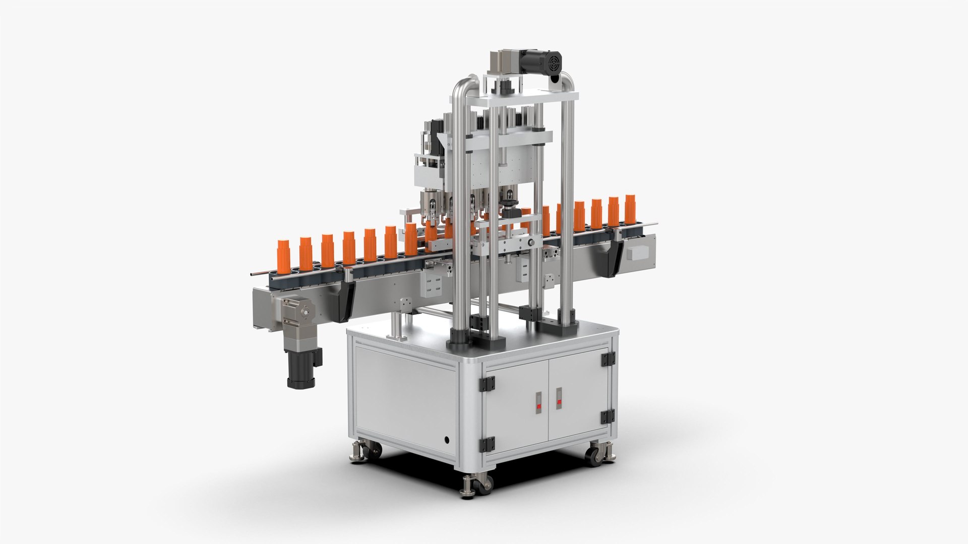 Automatic Plastic Bottle Pressing And Capping Machine 3D Model ...