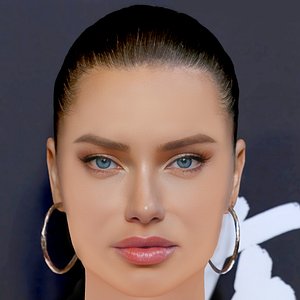 Adriana Lima Head - No Hair - Low poly head for game 3D model
