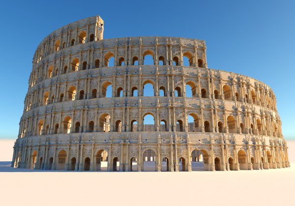 3D Mega Arena Colosseum model