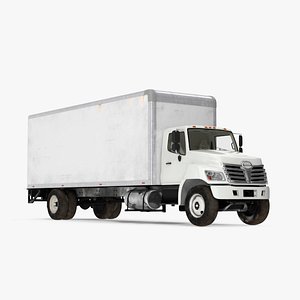 3D Commercial Box Truck model