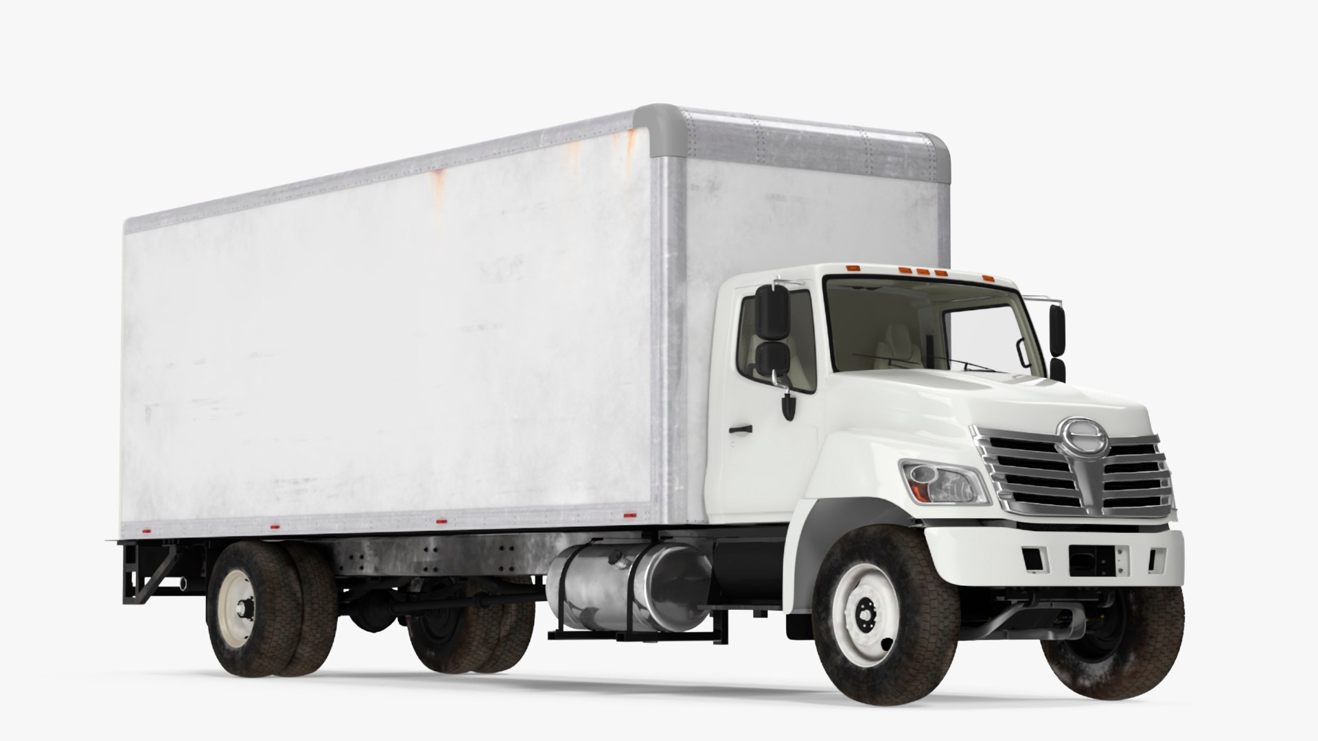 Commercial Box Truck 3D model preview