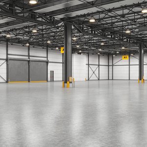 Warehouse Interior And Exterior