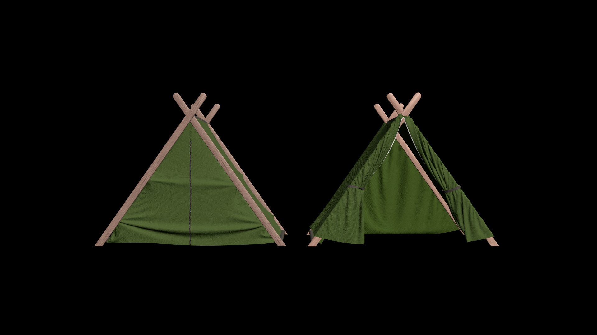 3D Realistic Camping Tent Model - TurboSquid 2511274