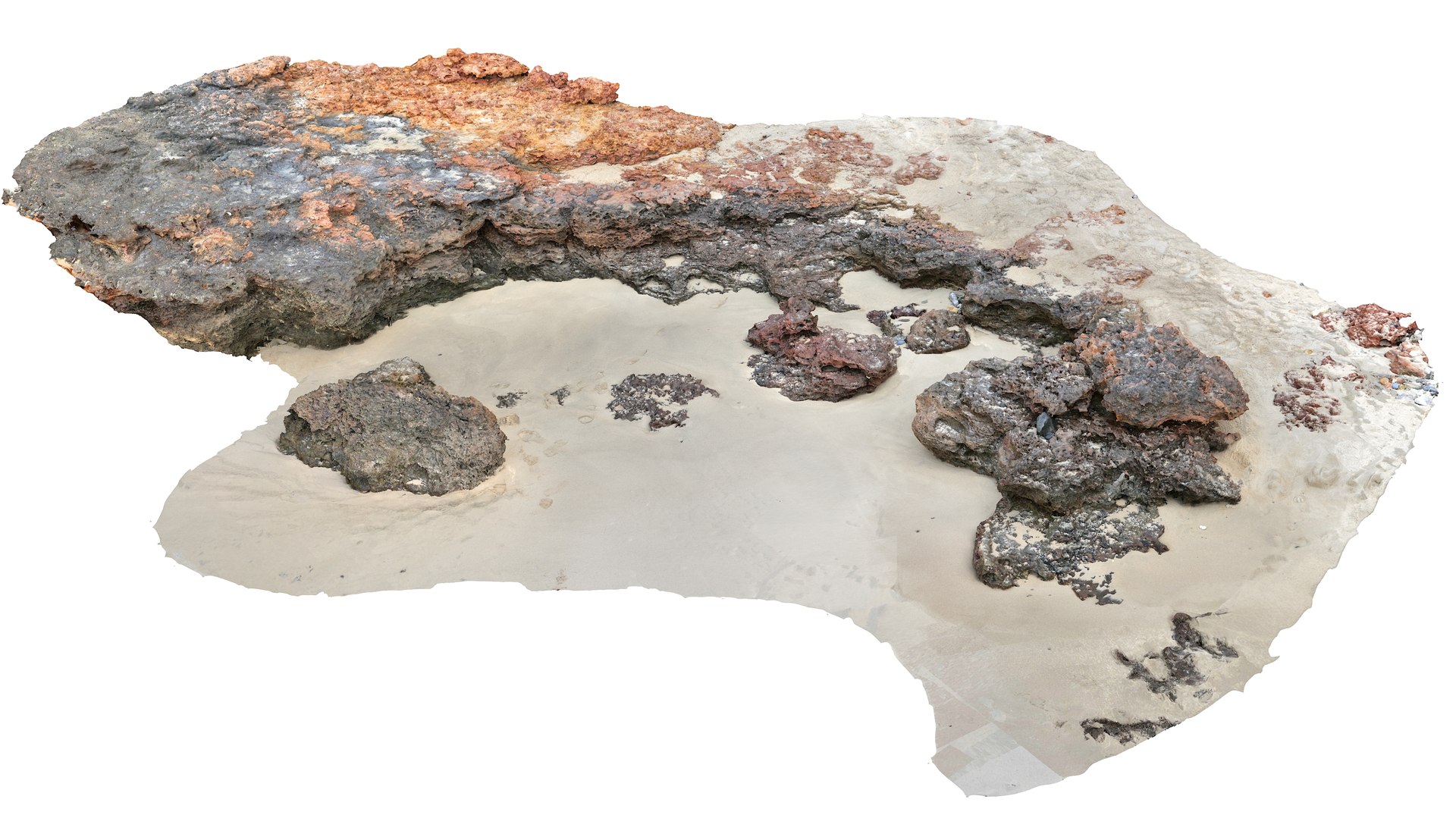 Rock Terrain 3D Model - TurboSquid 2199378