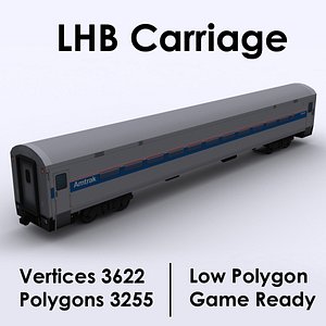 3D model LHB Railway Coach