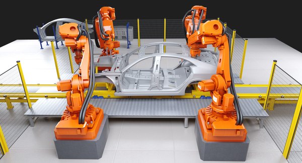 Car body welding robotics 3D model - TurboSquid 1370870