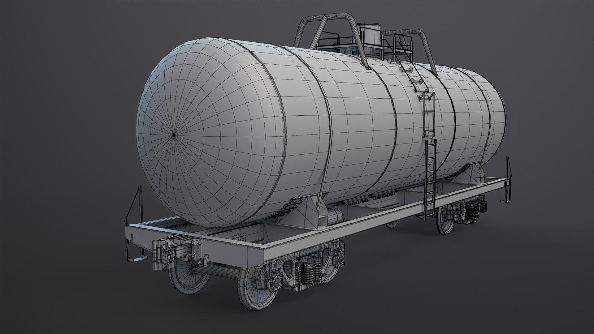 Railroad Tank Car High-Poly Model - TurboSquid 1842667