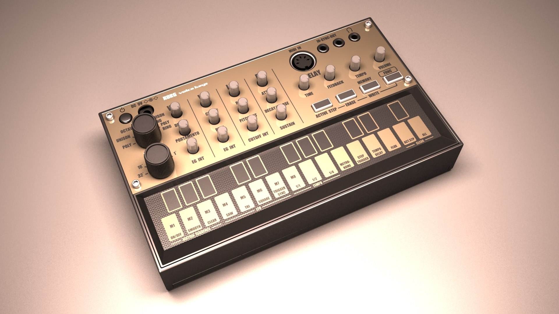 3D Model Korg Volca Keys - TurboSquid 2146742