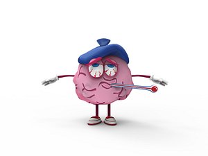 sick viral fever character model
