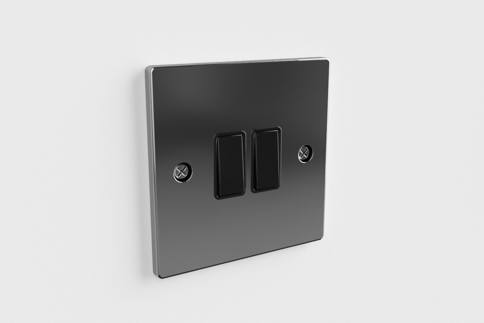 Uk Plug Sockets Switches 3d Model