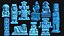 Statue Collection Maya Aztèque