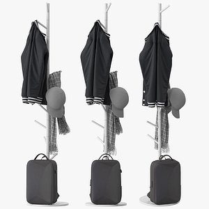 3D Alga Bontempi Coat Rack