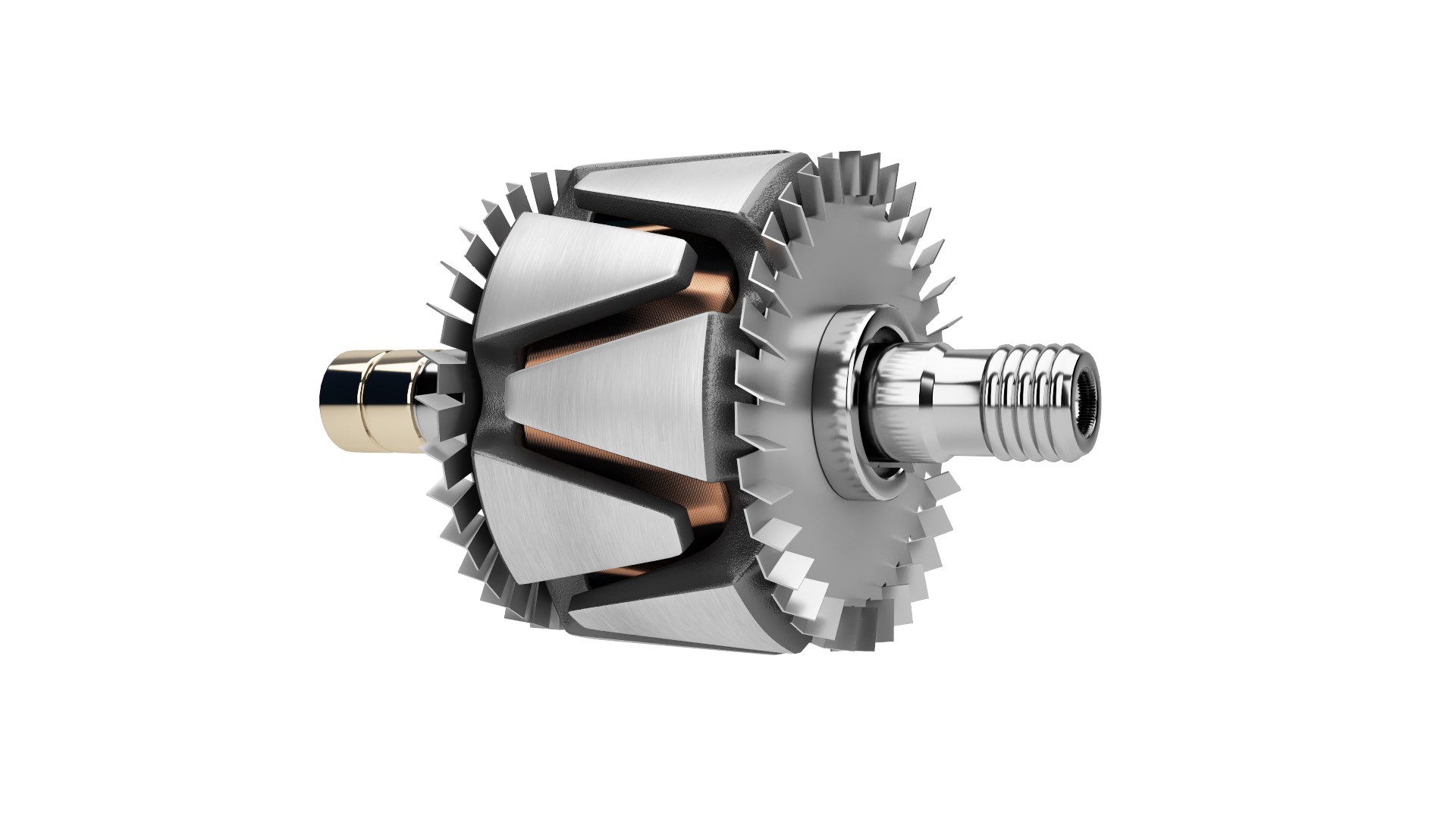 3D Model Electric Motor Rotor Stator 2 - TurboSquid 2411227