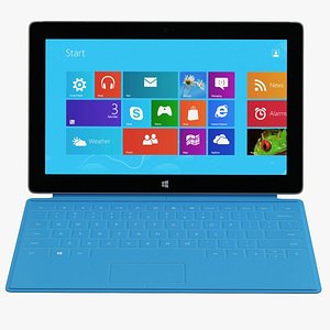 microsoft surface 2 tablet 3d obj