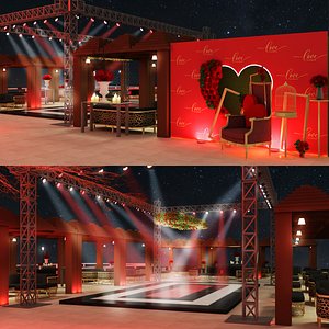 3D model Night Club Lounge Model