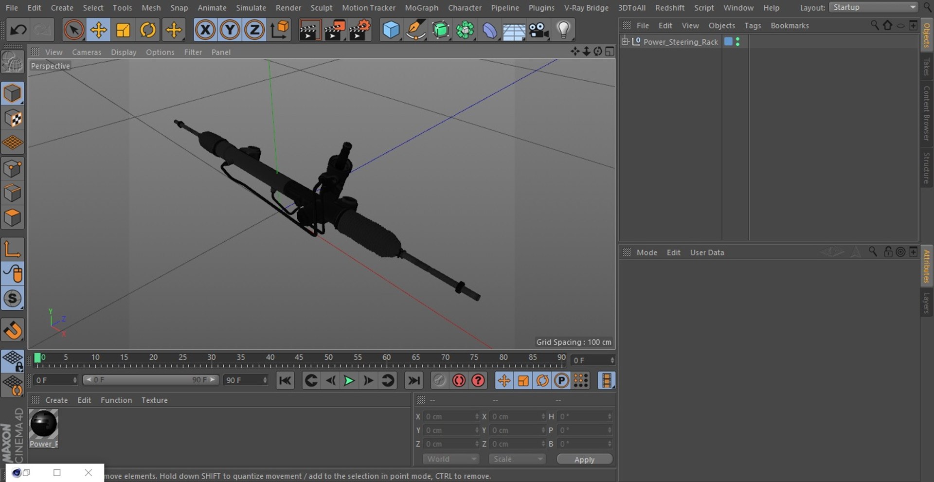Power Steering Rack 3D Model - TurboSquid 1980935
