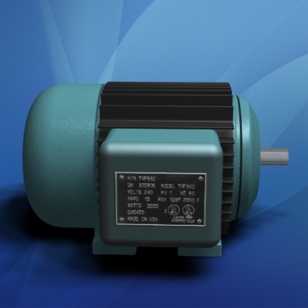 Electric Motor Cooling Fins 3d Model